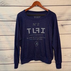 TLFI | NWT Blue Long Sleeve T Shirt